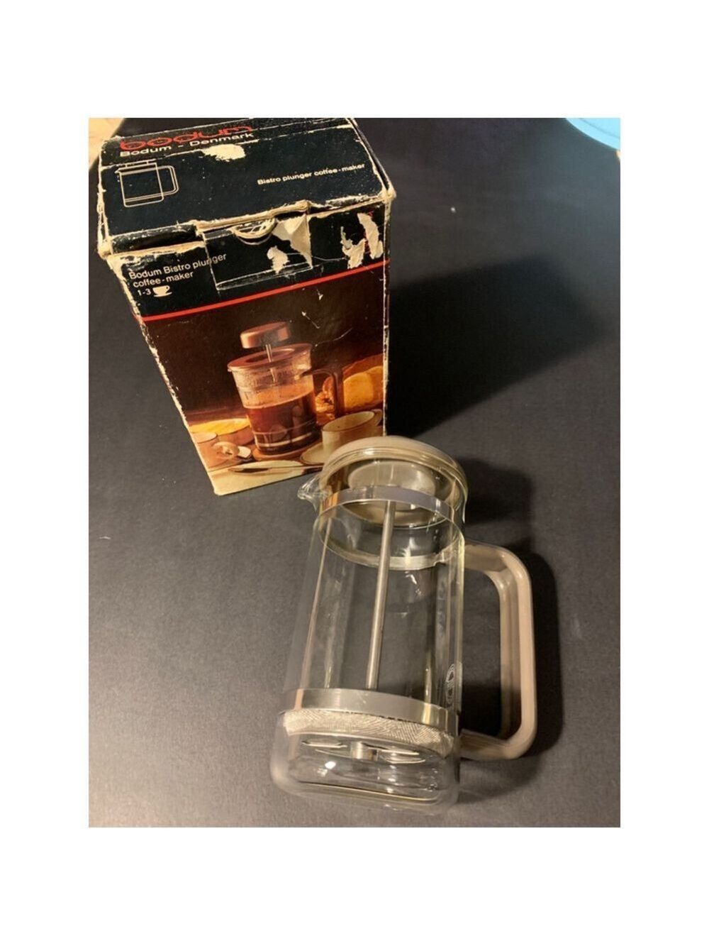 Bodum Bistro Plunger Coffee Maker Clear Beige 1-3 cup
